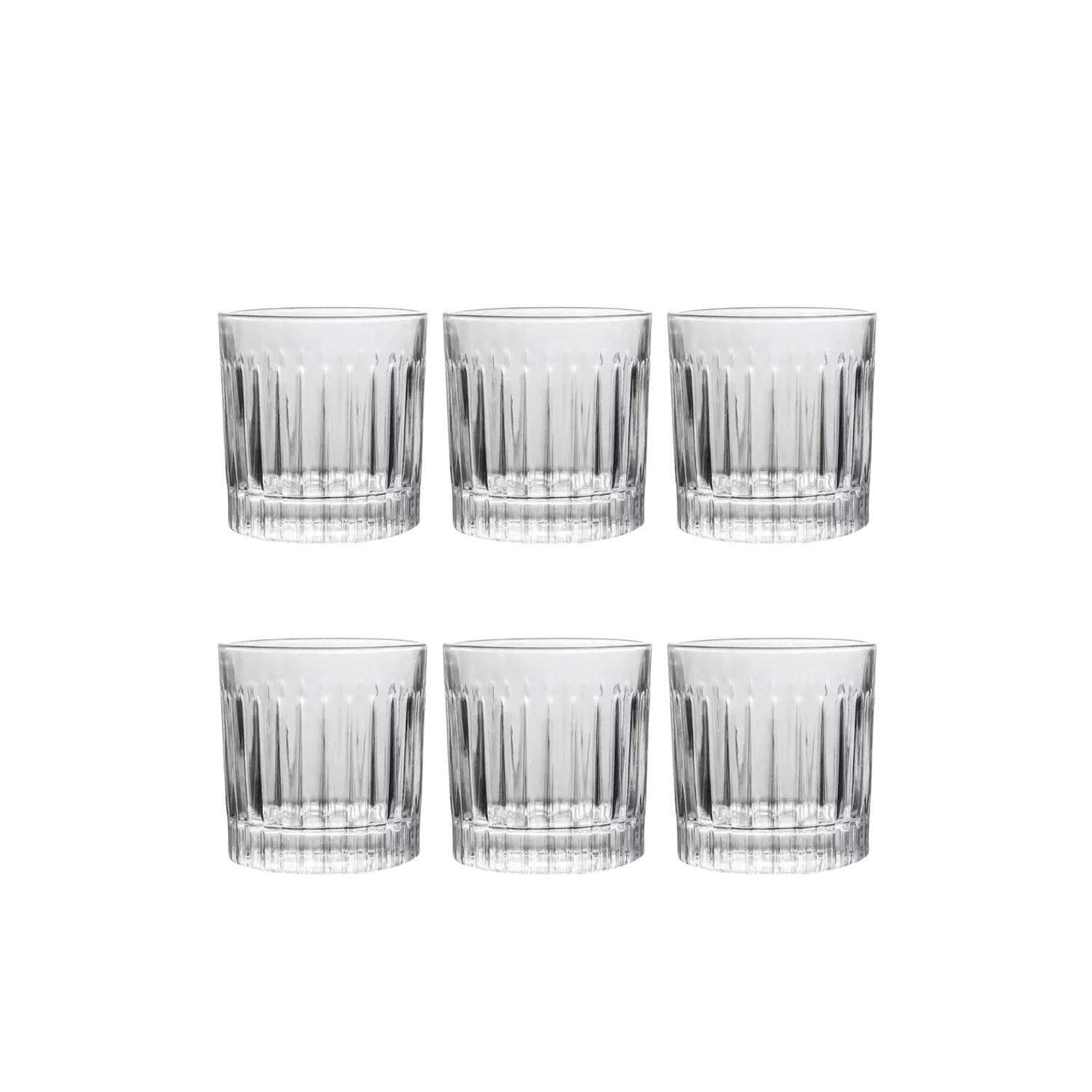 Click Ventas - Set 6 Vasos Vidrio Whisky Vitange 300ml Elegante