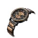 thumbnail image 4 of Reloj Kenon de madera de ébano grabado personalizado para hombre, 4 of 6