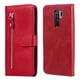 thumbnail image 1 of Funda con Cremallera para Xiaomi Redmi 9, Carcasa Cartera de Cuero PU con Soporte y Tarjetero, 1 of 6