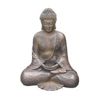 Bothyi - Estatuilla Coleccionable De Escultura De Estatua De Buda De Resina Para Bronce De Patio Trasero