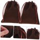 thumbnail image 2 of 20 bolsas de franela para regalo, joyería, pequeñas bolsas con cordón, monedero, accesorios., 2 of 7