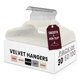 thumbnail image 1 of Perchas de ropa LDC LUX pack de 30 blancas de terciopelo antideslizante, 1 of 9