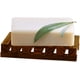 thumbnail image 2 of Jabonera de madera para ducha o baño (2 piezas), hecha a mano, para lavabo de baño, de bambú natural, para esponjas y jabones., 2 of 6
