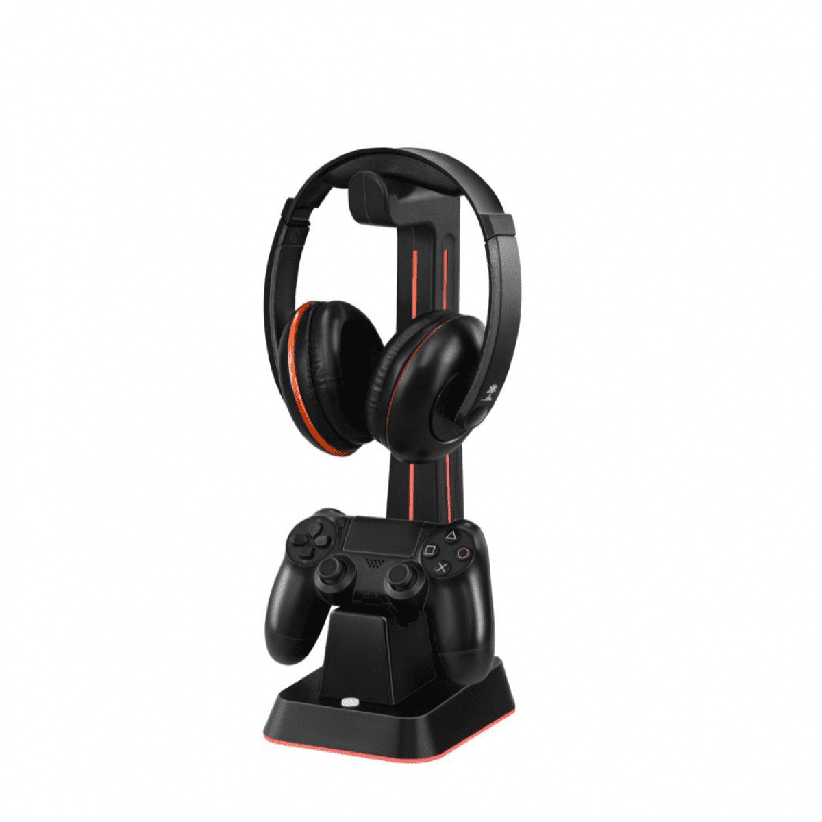 Genérico - Base De Carga Para Mandos De Juegos Multiplataforma Con Modos De Iluminación Led, 2 Puertos Usb, Sistema De Carga Inteligente Compatible Con Mandos Ps5/ps4/xbox/switch Pro-para Ps4