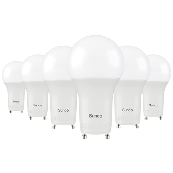 Bombilla LED Sunco A19 GU24 de 9 W (equivalente a 60 W), 5000 K, regulable