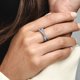 thumbnail image 4 of Anillo Pandora Doble Banda Cruzada Pavé Timeless Plata, 4 of 4