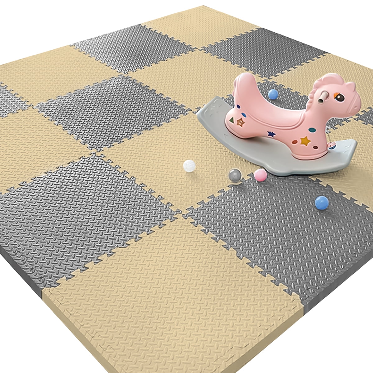 Babynest - Piso De Goma Eva Bebé Alfombra Debebe 10mm 60x60cm Set X8