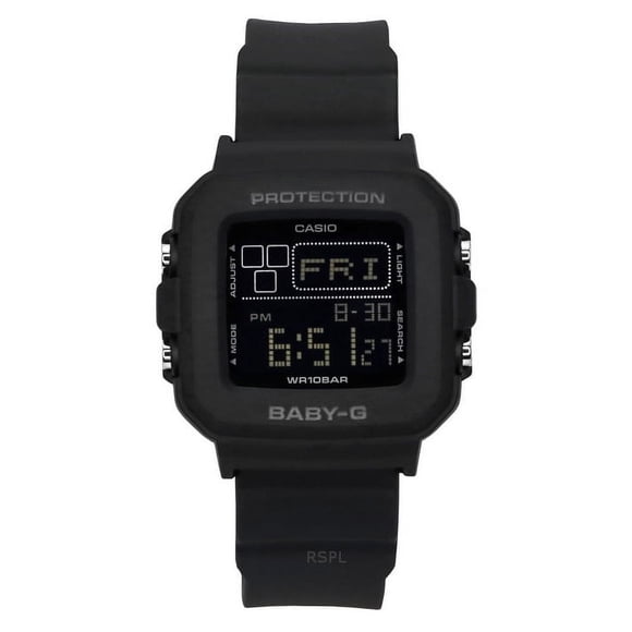 Reloj Baby-g Digital Correa De Resina Esfera Negra Cuarzo Bgd-10-1 100m Para Mujer 