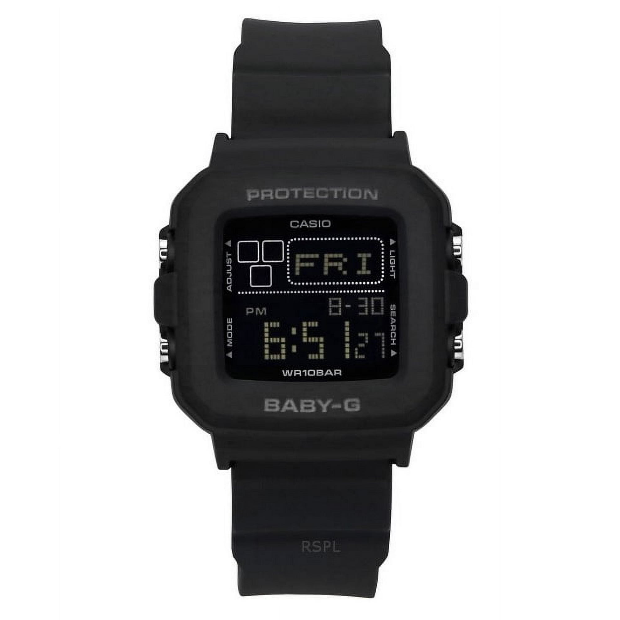 Casio - Reloj Baby-g Digital Correa De Resina Esfera Negra Cuarzo Bgd-10-1 100m Para Mujer