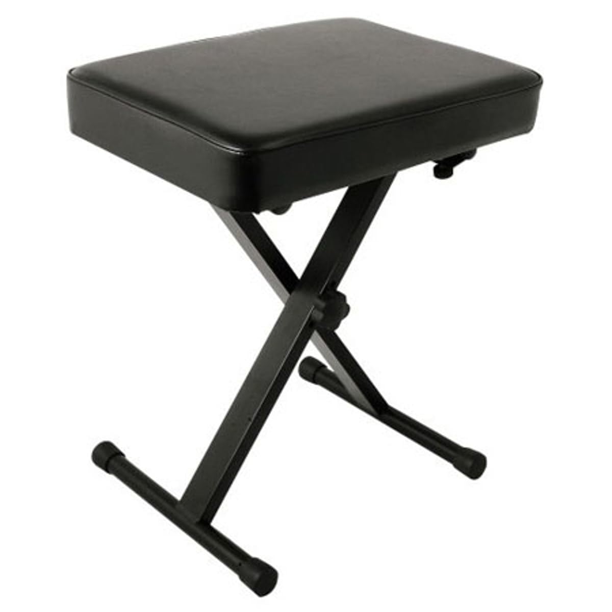 Banco Para Teclado Yamaha Pkbb1, Ajustable, Acolchado, Estilo X, Negro