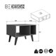 thumbnail image 3 of Mesa De Centro Retro Gris Moveli, 3 of 3