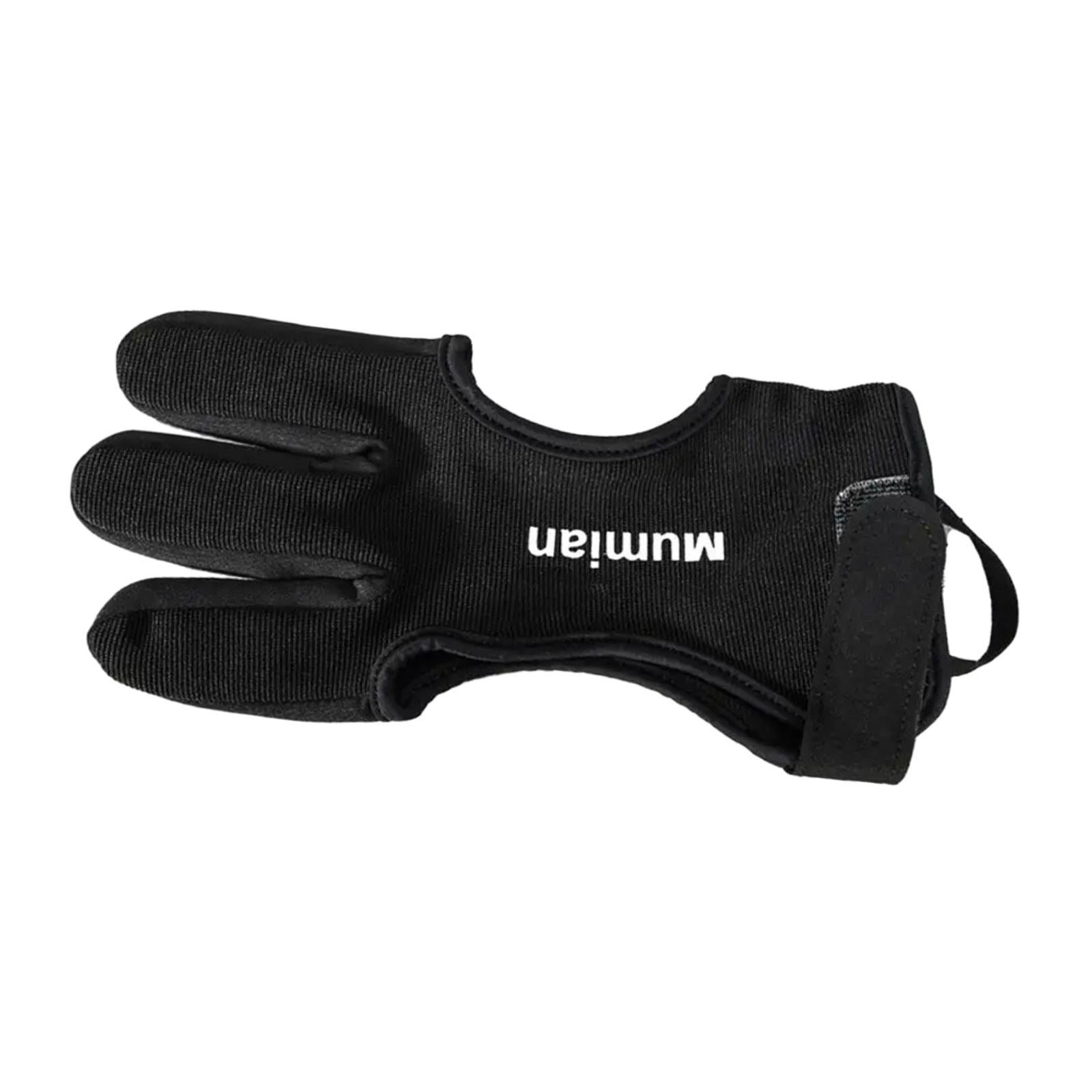 Magideal - Guante Para Dedos, Lengüeta Para Dedos, Punta De Cuero Pu, Antideslizante, Transpirable, Protector De Dedos De 3 Dedos Para Hombres, Mujeres Y Adultos L