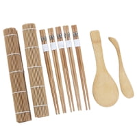 Magideal - Kit De Fabricación De Sushi, 9 Uds., Hoja De Sushi, Rodillo Para Sushi Diy, Utensilios Para El Hogar, Herramienta De Fabricación De Alimentos Fácil De