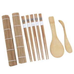 Magideal - Kit De Fabricación De Sushi, 9 Uds., Hoja De Sushi, Rodillo Para Sushi Diy, Utensilios Para El Hogar, Herramienta De Fabricación De Alimentos Fácil De