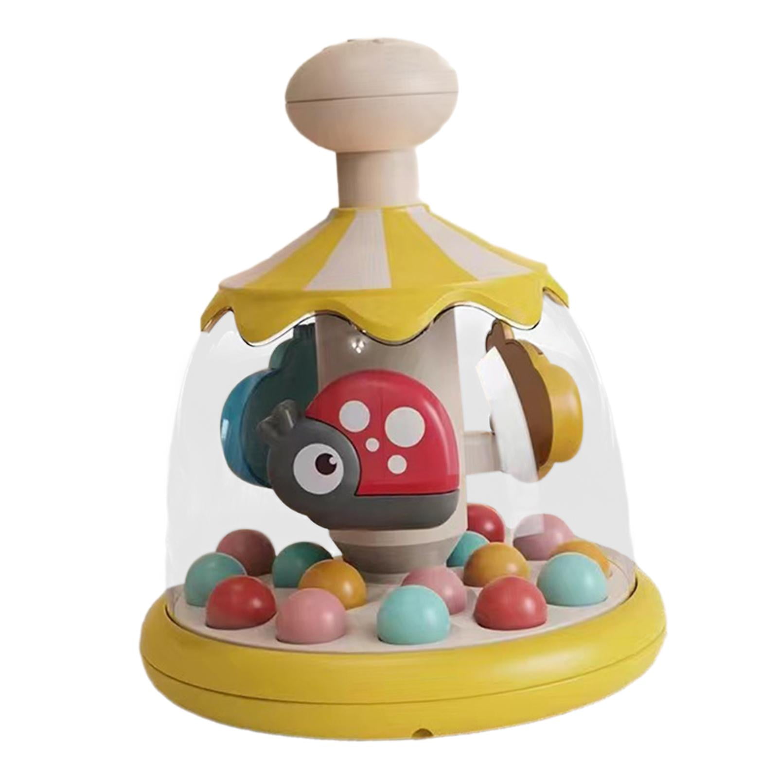 Bothyi - Prensa Carrusel Juguete Ligero Juguetes De Aprendizaje Para Niñas Niños 6-12 Meses Niños Amarillo