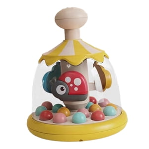 Bothyi - Prensa Carrusel Juguete Ligero Juguetes De Aprendizaje Para Niñas Niños 6-12 Meses Niños Amarillo