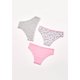 thumbnail image 2 of Tripack Bikini Algodón Gris Talla 16, 2 of 3