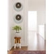 thumbnail image 2 of Pantalla redonda con gemas para decoración de pared, doble capa, acabado acanalado, 2 of 4