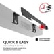 thumbnail image 2 of Soporte de barra de sonido Sound Bass para barra de sonido Sonos Ray, negro, 2 of 9