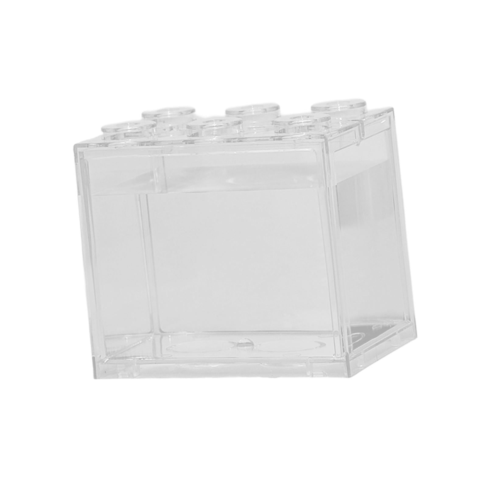 Magideal - Acuario Betta, Decoración De Mesa De Acuario Transparente, Caja Acrílica Para Cría De Peces, Pecera, Cesta Para Peces, Acuario Para Escritorio De Jard Claro