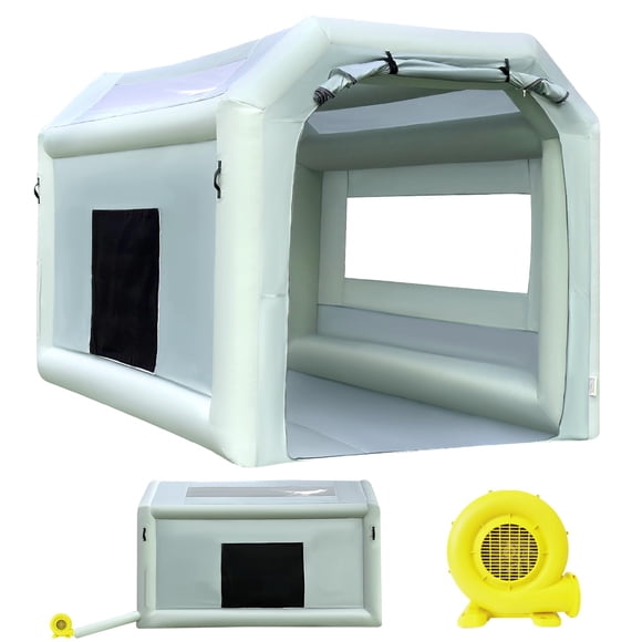 Cabina de pintura inflable Sewinfla portátil de 3,3 x 2,5 x 2,2 m con ventilador