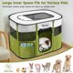 thumbnail image 4 of Parque para perros Pawaboo portátil e impermeable 81x61x56 cm M, 4 of 8