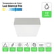 thumbnail image 2 of Foco Plafon Panel Led Cuadrado Sobrepuest Itd Deco 12w 6000k blanco, 2 of 8