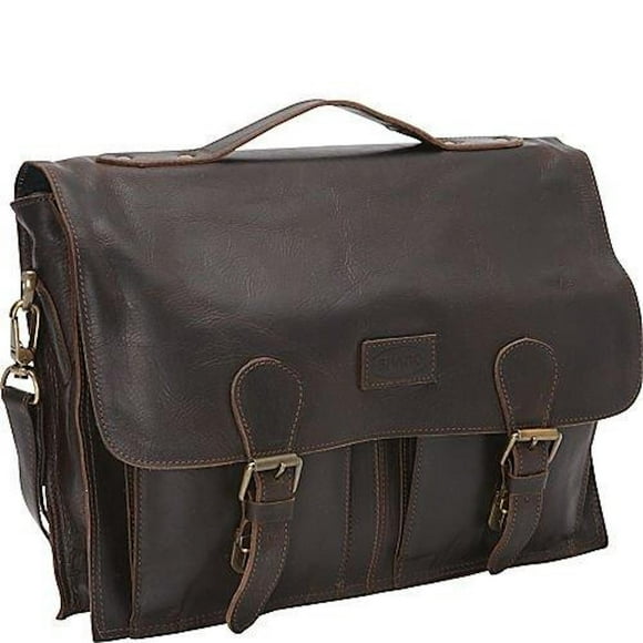 Cartera Mensajero y Maletín Sharo Cuero Suave Mediana