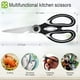 thumbnail image 2 of Tijeras de cocina ultra afiladas y resistentes, aptas para lavavajillas, de acero inoxidable, multifunción, para pollo, carne, hierbas y verduras. Tijeras de cocina premium resistentes., 2 of 6