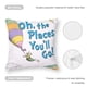 thumbnail image 5 of ¡Oh, los lugares a los que irás! Fundas de almohada de terciopelo con tema, regalos de funda de almohada, decoración para el hogar, cojín de lanzar, regalo de cumpleaños para fans y parejas.50*50cm., 5 of 6
