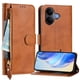 thumbnail image 1 of FOXDOCK Funda Tipo Cartera para Xiaomi Redmi A7 Pro Cuero PU con Cremallera y Correa de Muñeca, Ranuras para Tarjetas, Soporte Plegable, Cierre Magnético, 1 of 5