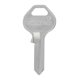 thumbnail image 1 of Candado universal Hillman con llave en blanco, de una cara, 1 of 2