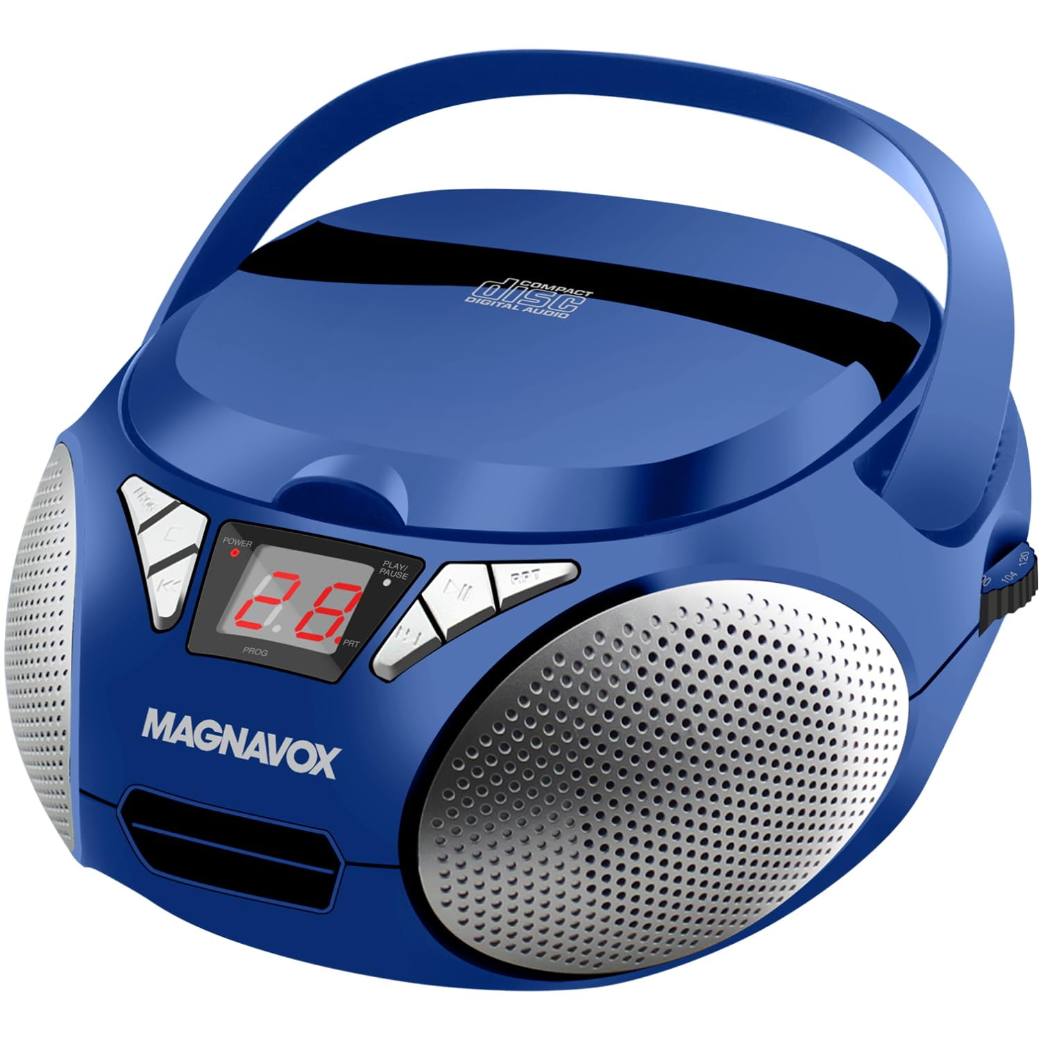 Magnavox - Md6924 Bl Portable Top Loading Cd Boombox Con Radio Estéreo A