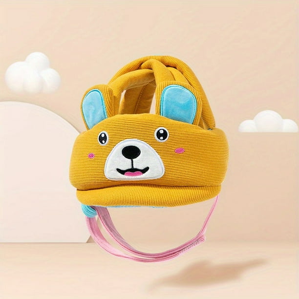 Baby Toddler Cartoon Animal Anti-fall Baby Head Helmet, Baby Protective Head Safety Helmet, Toddler Walking Playing Head Protector, Adjustable Baby Kids Safety Head Guard Hat