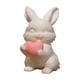 thumbnail image 2 of Escultura conejo de pascua con corazón blanco, 2 of 3