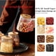 thumbnail image 5 of Recipiente Hermético De Vidrio Para Almacenar Frutos Secos Y Café, Con Forma De Pétalo, Decorativo, Con Tapa De Bambú Y Asa De Metal, Fácil De Agarrar, 600 Ml, 5 of 5