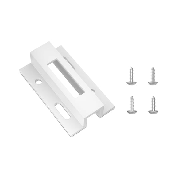 Retenedor para puerta corrediza Kscjdg E 2124, pestillo de gancho, blanco