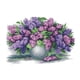 thumbnail image 3 of Kit de punto de cruz estampado florero lavanda bricolaje costura 14CT 45x34cm, 3 of 5