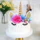 thumbnail image 3 of Decoración de tarta DRWATE para fiesta de cumpleaños con forma de unicornio, 38 unidades, 3 of 7