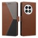 thumbnail image 4 of Funda Libro Tricolor para OnePlus 13 con Ranuras para Tarjetas, Marrón, 4 of 6