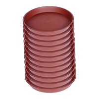 Magideal - 12 Platillos Redondos Resistentes De 11,81 Pulgadas Para Plantas, Prácticos Y De Uso Doméstico, Bandejas De Goteo Para Plantas De Interior Y Exterior. Rojo