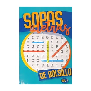 Latinbooks - Libro Sopas De Letras De Bolsillo Vol 1 Moisés Salama
