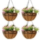 thumbnail image 1 of Maceteros colgantes para exterior EIMQUVW de 35 cm, pack de 4, con forros, 1 of 8