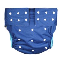 Magideal - Pañal Para Adultos, Pantalones Para Incontinencia, Impermeable, Protección Contra Fugas, Secado Rápido, Reutilizable, Funda Para Pañal Para Personas Mayores. Azul Oscuro