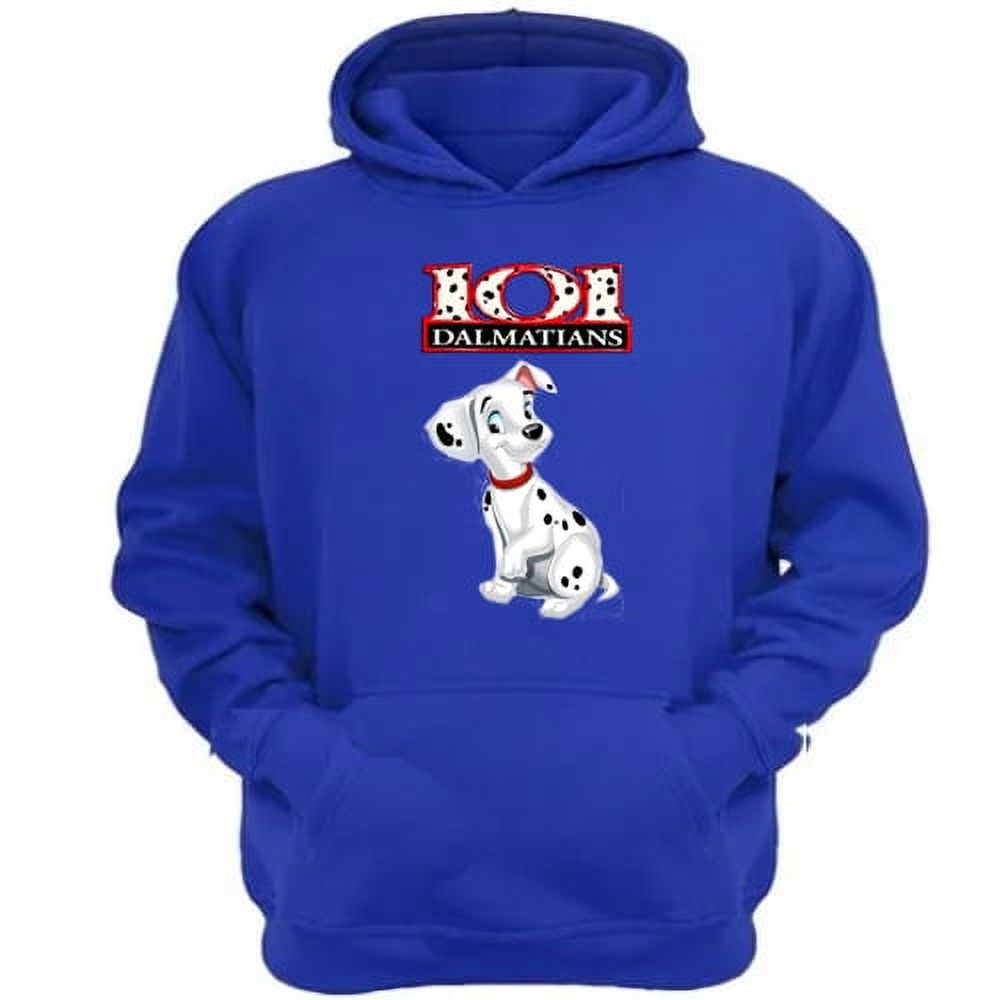 Genérico - Polerón Canguro 101 Perritos Manchas Azul Talla M Unisex