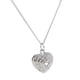thumbnail image 2 of mujeres de moda en forma de corazón collar colgante, cadena de diamantes, joyas, platino, 2 of 5