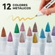 thumbnail image 3 of Marcadores Metálicos De Pintura Acrílica De 12 Colores, 3 of 6