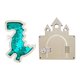 thumbnail image 3 of Tablero Ocupado Montessori De 2 Piezas, Material Diy, Juguete Para Actividades De Aprendizaje, Dinosaurio Verde Para Niñas Y Niños, 3 of 3