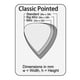 thumbnail image 2 of Púa de guitarra Gravity Classic Pointetished Standard, verde pulido, 2 of 2