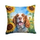 thumbnail image 1 of Cojín Sunflowers Welsh Springer, 1 of 6